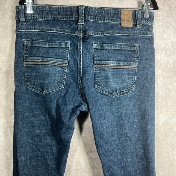 Prana Jeans Mens Size 32X32 Blue Dark Wash Denim Skinny Slim Fit Stretch Casual - Picture 5 of 10